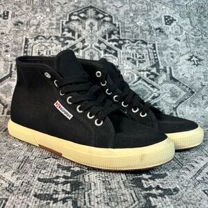 Superga Black High Tops Sneakers Women’s Size 8
